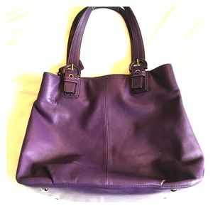 Purple Coach purse